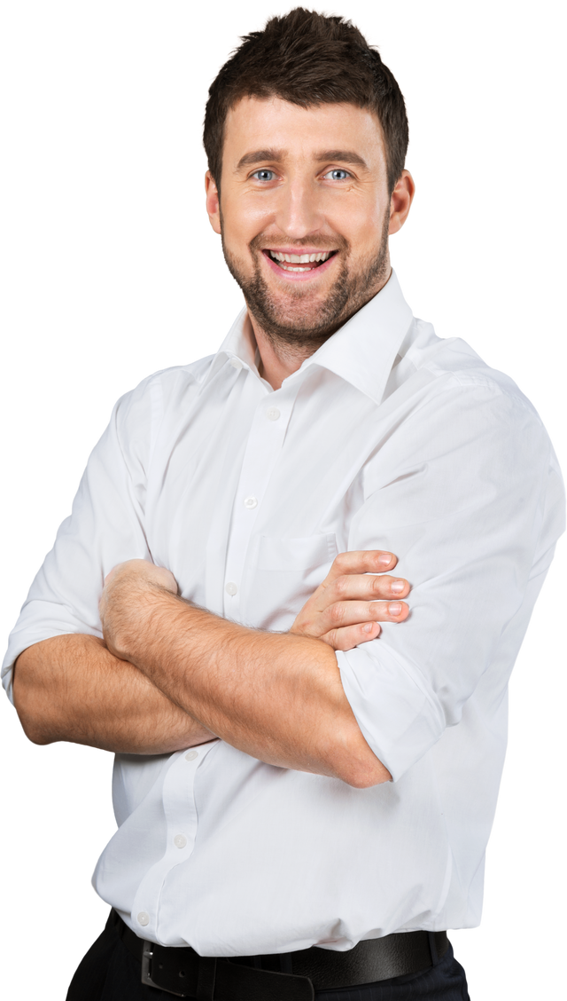 Confident Man Smiling 